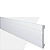 RODAPE POLIESTIRENO GART WALLSTYL FB15 BRANCO 15CM FRISADO 18MM - 2,44M - Imagem 1