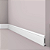 RODAPE POLIESTIRENO GART WALLSTYL FL1 BRANCO 8CM FRISADO 15MM - 2,44M - Imagem 2