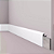 RODAPE POLIESTIRENO SOBREPOR GART WALLSTYL RS1 BRANCO 11CM LISO 18MM - 2,44M - Imagem 7