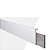 RODAPE POLIESTIRENO SOBREPOR GART WALLSTYL RS2 BRANCO 11CM FRISADO 18MM - 2,44M - Imagem 1