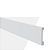 GUARNICAO POLIESTIRENO GART WALLSTYL WB11G BRANCO 11CM LISO 18MM - 2,44M - Imagem 4