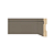 RODAPÉ MOLDUFAMA MDF 10CM CINZA FRISADO QD - 2,40M - Imagem 1