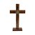Crucifixo de Mesa Madeira Frisada - 26cm - Imagem 4