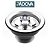 KIT COM 10 VÁLVULAS DE INOX 3.1/2 PÁDOVA PINO PLÁSTICO CROMADO P/ CUBAS TANQUES TRAMONTINA, TECNOCUBA E POLI STEEL - Imagem 5