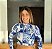 Blusa Cropped ML Azul e Branco - Imagem 1