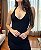 Vestido Midi Preto Decote X Farm Original - Imagem 1