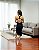 Vestido Midi Preto Decote X Farm Original - Imagem 6