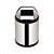 Lixeira cesto inox tampa retratil cozinha/escritorio 2,5L - Imagem 1