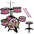 Bateria Musical Infantil Drum Lol Surprise Candide 9825 - Imagem 6