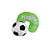 Pelucia Almofada pescoco 2 em 1 bola de futebol - Imagem 3