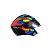 Capacete Laranja e Azul FW3 Nº58 X-Open Fox - Imagem 1