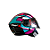Capacete Azul, Roxo e Preto (c/ óculos) FW3 Nº60 X-Open Fox - Imagem 1
