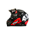 Capacete Grafite, Vermelho e Branco FW3 Nº58 GTX 43 - Imagem 2