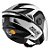 Capacete New Liberty Three Pro - Preto/Cinza Brilhante (58) - Imagem 2