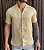 CAMISA MC 100% LINHO CARAMELO - Imagem 1