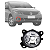 FAROL AUXILIAR VW GOL G5 POLO 2009 A 2012 FOX 2010 A 2014 LADO DIREITO - Imagem 1