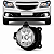 FAROL MILHA ONIX COBALT SONIC SPIN 2012 A 2014 LADO ESQUERDO - Imagem 1