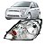 FAROL CROMADO FORD FIESTA 2003 A 2007 LADO ESQUERDO - Imagem 1