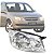 FAROL CROMADO CORSA CLASSIC 2011 A 2016  LADO DIREITO - Imagem 1