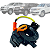 CINTA AIRBAG HARD DISK TOYOTA HILUX 2006 A 2015 S/ CONTROLE - Imagem 1