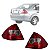 PAR LANTERNA TRASEIRA FIESTA SEDAN 2004 A 2010 BICOLOR - Imagem 1