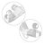 ENGATE DE REBOQUE RABICHO FIXO GOL G3 G4 1999/2014 400KG - Imagem 3