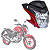 FAROL COM CARENAGEM CB 250 TWISTER 2016 VERMELHO PEROLIZADO - Imagem 1
