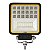 FAROL DE MILHA LED 7D QUADRADO 42 LEDS 12-80V COM SETA ÂMBAR - Imagem 2