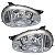 PAR DE FAROL CORSA WIND CLASSIC E PICKUP 1994 A 1999 CROMADO - Imagem 2