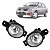 PAR FAROL MILHA NEBLINA CLIO 2003 A 2014 MARCH REDONDO LISA - Imagem 1