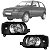 PAR FAROL FIAT UNO 2004 A 2009 MASCARA NEGRA - Imagem 1