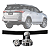 ENGATE DE REBOQUE RABICHO HILUX SW4 2004 A 2015 FIXO 400KG - Imagem 1