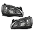 PAR DE FAROL CORSA E MONTANA 2003 A 2011 MASCARA NEGRA - Imagem 2