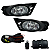 KIT FAROL MILHA CIVIC 2009 A 2011 COM MOLDURAS PRETA E BOTÃO - Imagem 2
