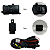 KIT FAROL MILHA CIVIC 2009 A 2011 COM MOLDURAS PRETA E BOTÃO - Imagem 5