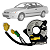 CINTA AIRBAG HONDA ACCORD 9800, CIVIC 9801, PRELUDE 9900 - Imagem 1