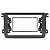 MOLDURA PAINEL GOL G7 AMAROK JETTA TIGUAN 2 DIN PRETO - Imagem 1