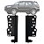 MOLDURA LATERAL ABS 2 DIN HILUX SW4 2005 Á 2015 PRETO - Imagem 1
