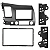 MOLDURA PAINEL 2 DIN HONDA NEW CIVIC 2007 Á 2011 CINZA 7" - Imagem 3