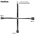CHAVE DE RODA CRUZ CROMADA 3 BOCAS 17 19 21 MM COM ESPATULA - Imagem 2