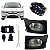 KIT FAROL DE MILHA HONDA CIVIC 2007 A 2008 AUXILIAR C/ GRADE - Imagem 1