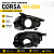 CARCAÇA FAROL DIANTEIRO CORSA 19994-2009 LADO ESQUERDO PRETA - Imagem 4