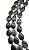 Labradorita escura gota 34mm - Imagem 1