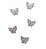 Entremeio de zircônia borboleta 14x17mm - Imagem 2