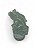 Pingente de pedra natural jade dragão 45x22mm - Imagem 3