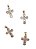 Pingente cruz de zircônia 20mm - Imagem 1