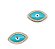 Olho grego com zircônia 8 furos 26x15mm - Imagem 5