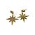Pingente Estrela 8 Pontas Banhado a Ouro - 28mm - Imagem 2