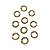 Argola Fechada Dourada - 12mm - Pacote com 10 unidades - Imagem 1
