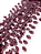 Gota Folha Roxa Facetada - 17x10mm - Imagem 1